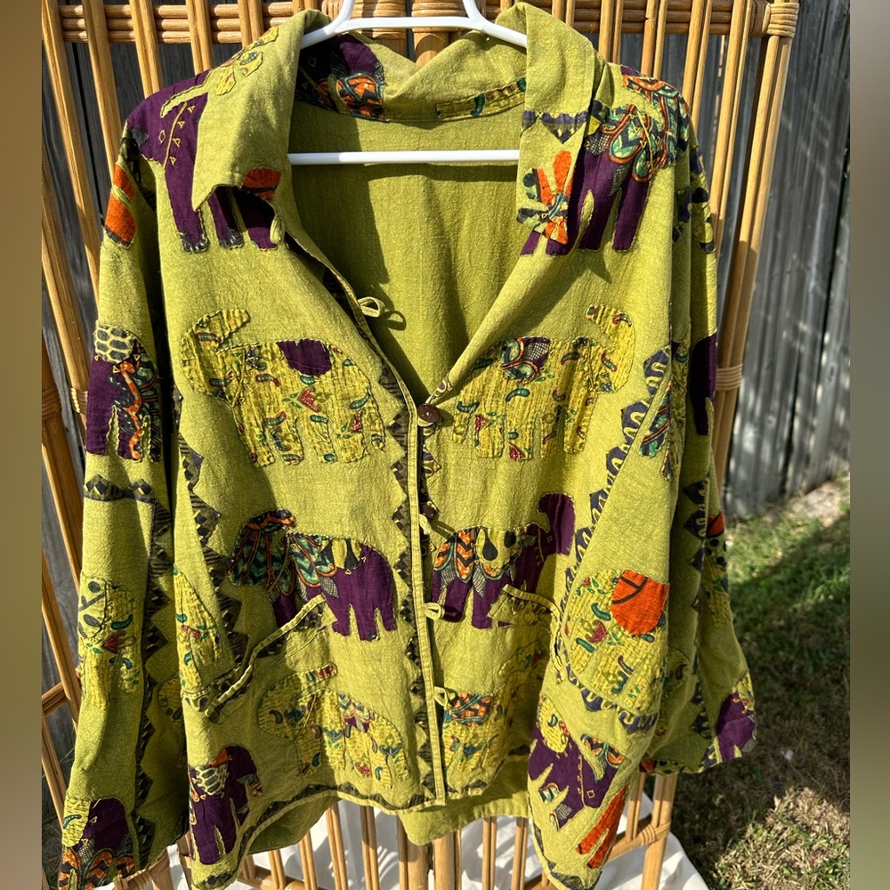 Patchwork army style jacket - Picture 2 of 5